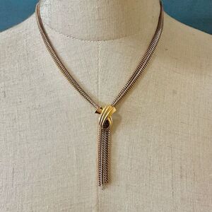 Avon vintage tri color tassel necklace